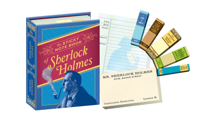 Sherlock Holmes粘滞便笺礼品为书恋人12岁以下最好的文学礼品袜子塞子假日礼物创意礼品指南